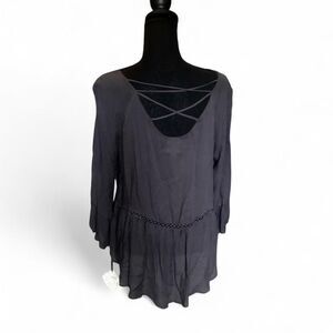 Knox-rose Women's Black and Grey Blouse